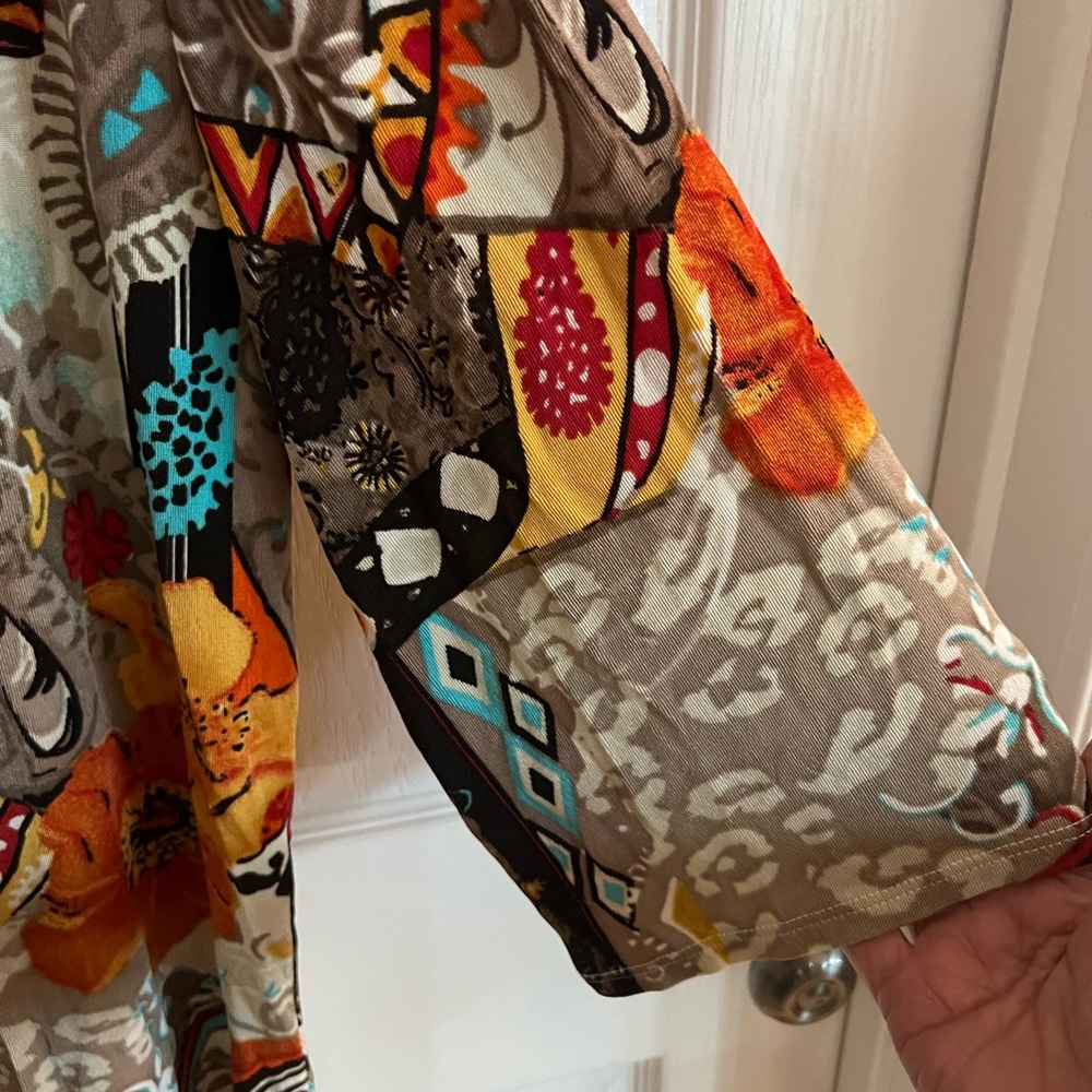 Chico's Travelers Multicolor Women's Top Size 3 (XL) JUST REDUCED!!!! - Picture 4 of 6